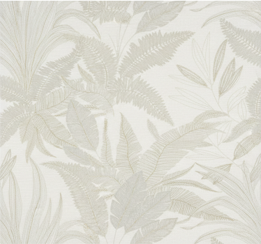 Beige kasvitapetti makuuhuoneeseen - Tenstickers