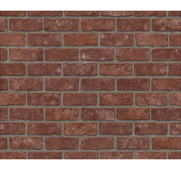 Teollinen punatiiliolohuonetapetti - Tenstickers