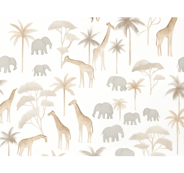 Savannah lastenhuoneen tapetti - Tenstickers