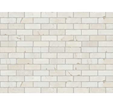 Vaaleat tiilet teollinen tapetti - Tenstickers