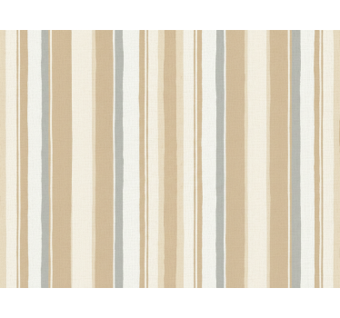 Pystysuora raitatapetti maalaistalon valkoinen beige - Tenstickers
