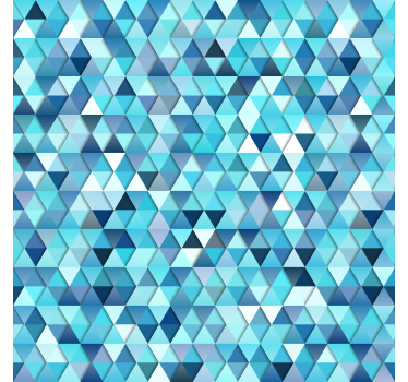 Geometrinen sininen abstrakti kuvio tapetti - Tenstickers