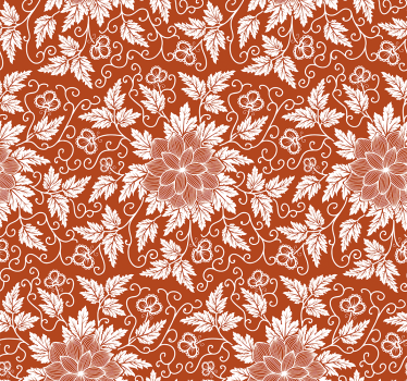 Kukka paisley laatta tapetti ornamentti - Tenstickers