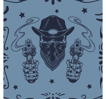 Cowboy kallo ja parvi retro tapetti - Tenstickers