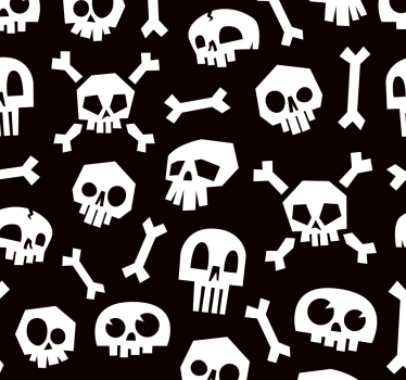 Halloween luuranko tapetti - Tenstickers