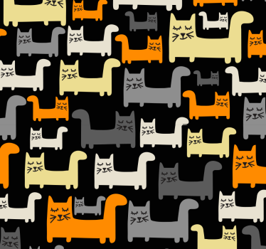 tapetti harmaa kissat Tapetti lastenhuoneeseen - Tenstickers