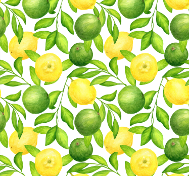 Sitruunat ja limetit luonto tapetti - Tenstickers