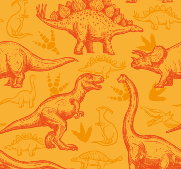 Dinosaurus sarjakuva dinosaurus tapetti - Tenstickers