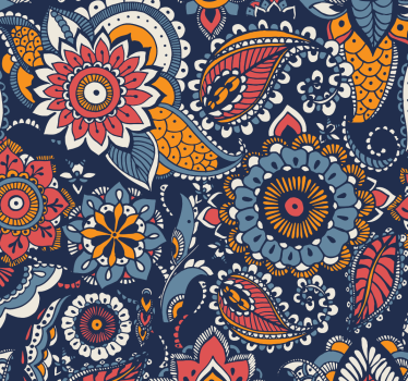 Paisley koristeellinen ornamentti tapetti - Tenstickers