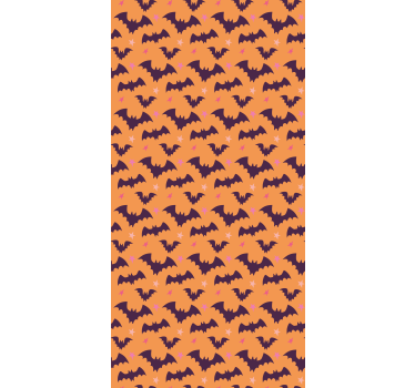 Lepakko kuvio halloween tapetti - Tenstickers