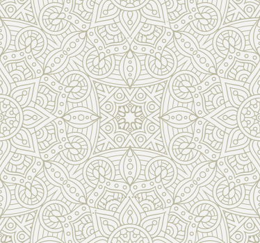 Geometriset mandalat ornamentti tapetti - Tenstickers