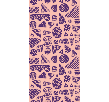 Geometriset muotot yhdistelmäolohuonetapetti - Tenstickers