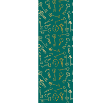 Vintage avainkuvioita ornamentti tapetti - Tenstickers