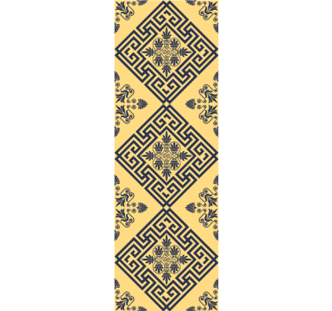Geometrinen laatta laatta tapetti - Tenstickers