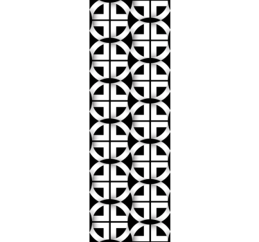 Geometrinen ympyräverkko geometrinen tapetti - Tenstickers