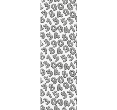 Numerojärjestys tekstitapetti - Tenstickers