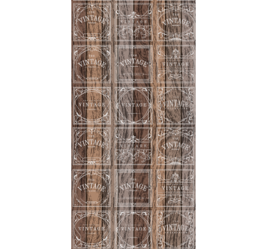 Leimatut tynnyrit vintage tapetti - Tenstickers