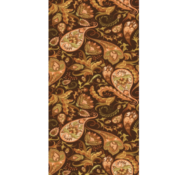 Persialainen paisley-kuvio kukkatapetit - Tenstickers