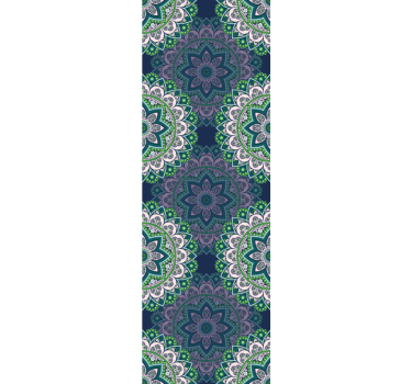 Lasimaalaus mandala taiteellinen tapetti - Tenstickers
