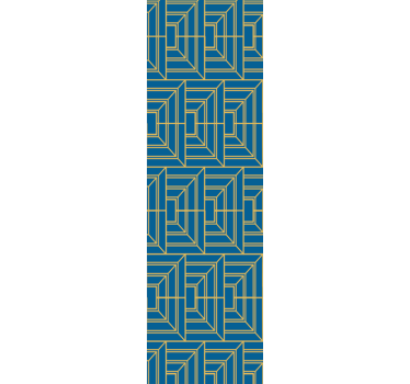 Kulmikas sokkelo geometrinen tapetti - Tenstickers