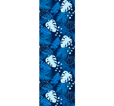 Trooppinen monstera design lehti tapetti - Tenstickers
