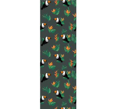 Tukaani kuvio lintu tapetti - Tenstickers