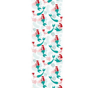 Merenneito merimaisema kalastus tapetti - Tenstickers