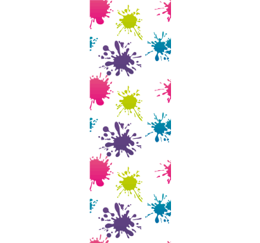 Värikäs roiske abstrakti tapetti - Tenstickers