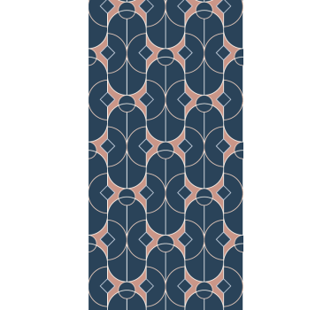 Suunnitella geometrisia muotoja tapetti olohuone - Tenstickers