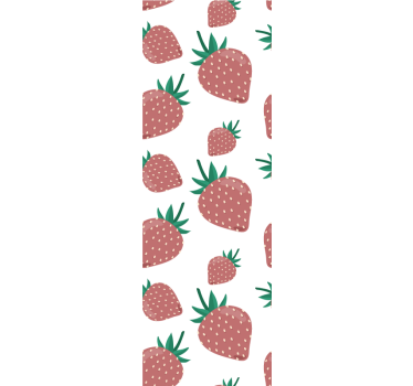 Mansikka kuvio keittiön tapetti - Tenstickers