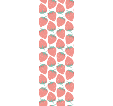 Saumaton mansikka pastelli keittiön tapetti - Tenstickers