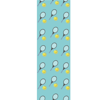 Pallo ja tennis sininen Tapetti lastenhuoneeseen - Tenstickers