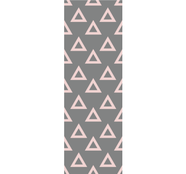 Vaaleanpunaiset ja harmaat kolmiot kolmio tapetti - Tenstickers