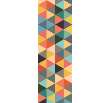 Värikkäitä kolmioita geometrinen tapetti - Tenstickers