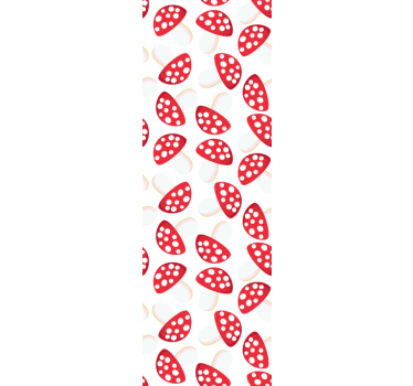 Makuhuoneen tapetti tyylitelty mansikkakuosi - Tenstickers