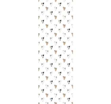 Koiran siluetti koira tapetti - Tenstickers