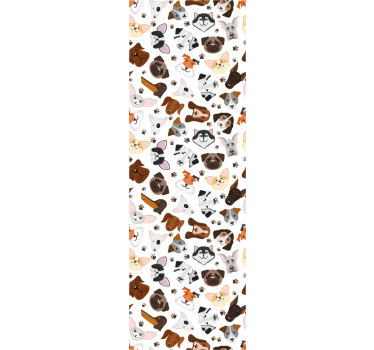Koiran kokoelma koira tapetti - Tenstickers