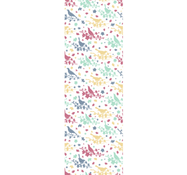 Lintukuvio motiivi lintu tapetti - Tenstickers