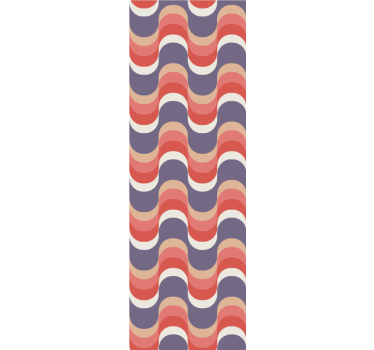 Rytminen aaltokuvio ympyrät tapetti - Tenstickers