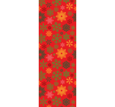 Juhlava lumihiutalekuvio joulutapetti - Tenstickers