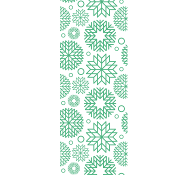 Geometriset kukat geometrinen tapetti - Tenstickers