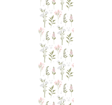 Kukkainen eleganssi kuvio kukkatapetti - Tenstickers