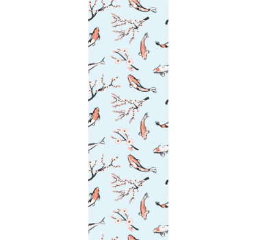 Kirsikankukkalintuja lintu tapetti - Tenstickers