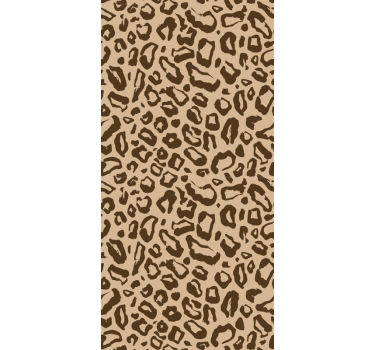 Beige kissan kuvio leopardi tapetti - Tenstickers