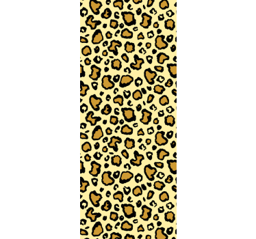 Klassinen keltainen kuvio leopardi tapetti - Tenstickers