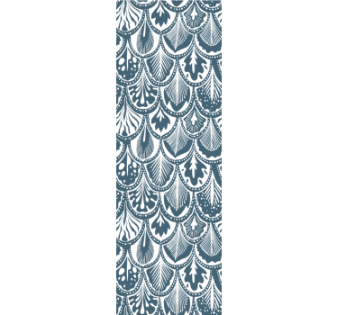 Koristeellinen kampasimpukkakuvio ornamentti tapetti - Tenstickers