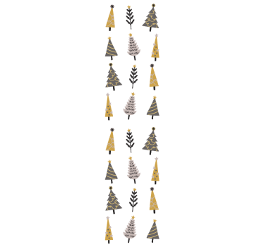 Lomapuukuvio joulutapetti - Tenstickers
