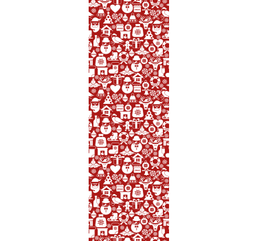 Juhlava loma kuvioita joulutapetti - Tenstickers