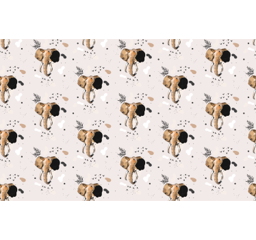 Upea elefantti mustavalkoinen tapetti olohuone - Tenstickers