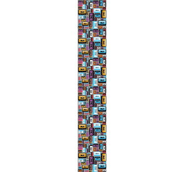 Retro 80 -luvun kasettinauha Muut vintagetapetit - Tenstickers
